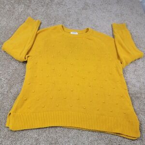 Old Navy Women's Yellow Speckled Knit Sweater Size XXL